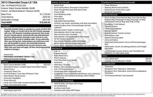 2013 Chevrolet Cruze LS