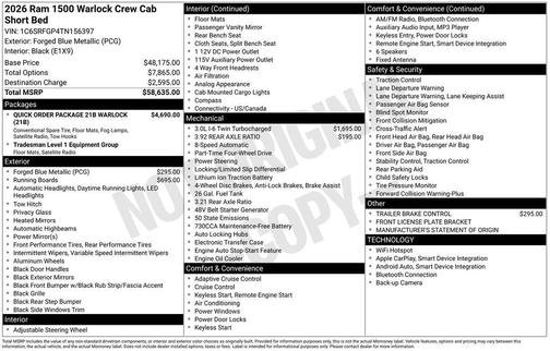 2026 RAM 1500 Tradesman