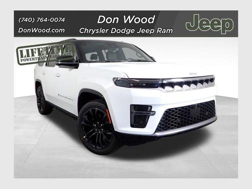 Bright White Clearcoat 2026 Jeep Grand Wagoneer Summit Obsidian