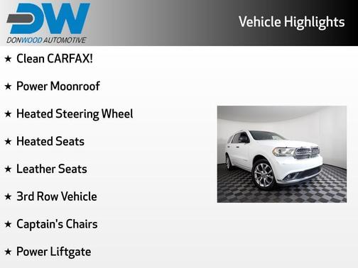 Bright White Clearcoat 2016 Dodge Durango Citadel