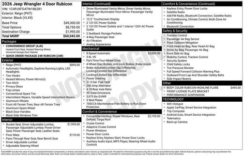 2026 Jeep Wrangler Rubicon