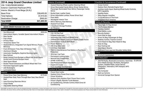 Cashmere Pearlcoat 2014 Jeep Grand Cherokee Limited