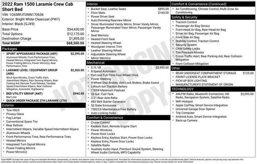 Bright White Clearcoat 2022 RAM 1500 Laramie