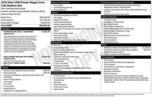 2025 RAM 2500 Rebel/Power Wagon