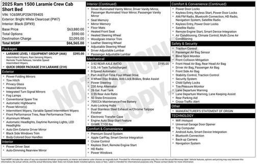 2025 RAM 1500 Laramie