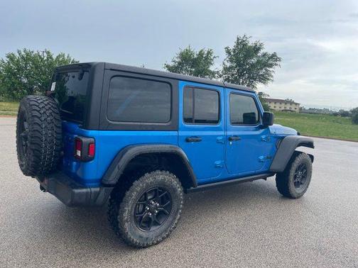 Hydro Blue Pearl Coat 2024 Jeep Wrangler Willys