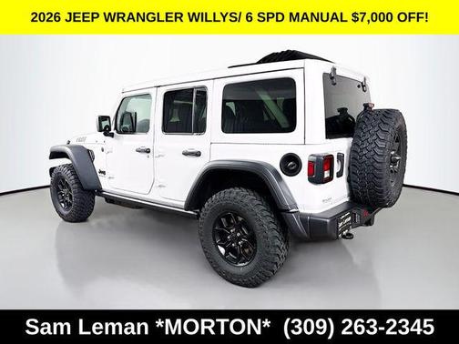 Bright White Clearcoat 2026 Jeep Wrangler Willys