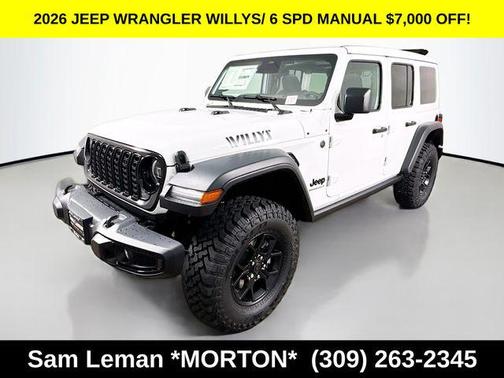 Bright White Clearcoat 2026 Jeep Wrangler Willys