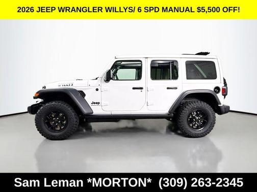 Bright White Clearcoat 2026 Jeep Wrangler Willys