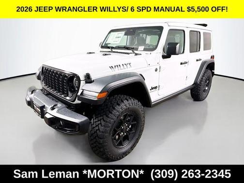 Bright White Clearcoat 2026 Jeep Wrangler Willys