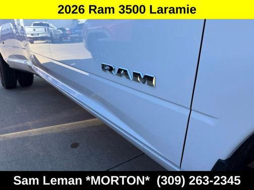 Bright White Clearcoat 2026 RAM 3500 Laramie
