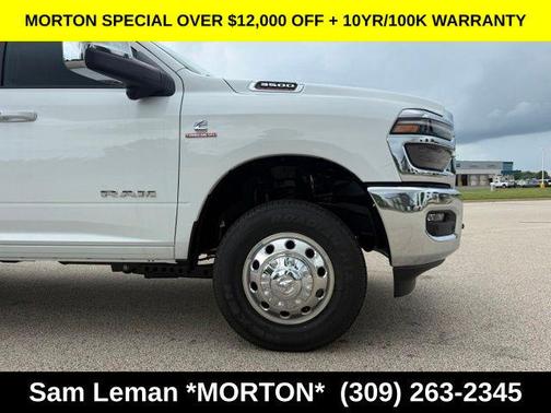 Bright White Clearcoat 2026 RAM 3500 Laramie