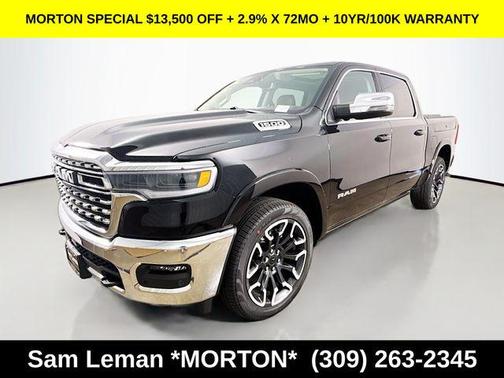 Diamond Black Crystal Pearlcoat 2026 RAM 1500 Longhorn