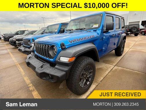 Hydro Blue Pearl Coat 2026 Jeep Wrangler Sport S