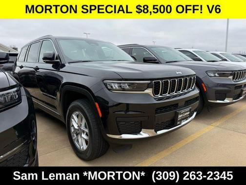 Diamond Black Crystal Pearlcoat 2025 Jeep Grand Cherokee L Laredo