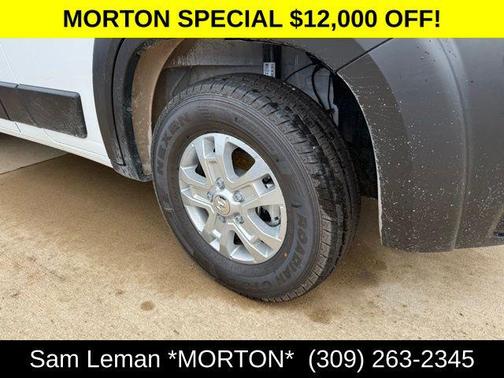 Bright White Clearcoat 2025 RAM ProMaster 1500 Low Roof