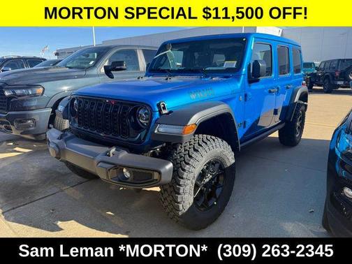 Hydro Blue Pearl Coat 2026 Jeep Wrangler Willys
