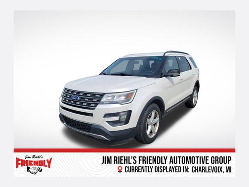 White Platinum Metallic Tri-Coat 2016 Ford Explorer XLT