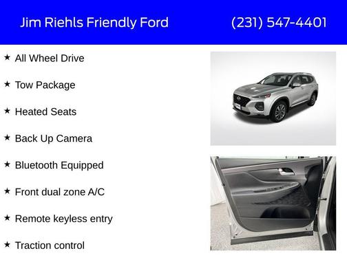 Symphony Silver 2019 Hyundai SANTA FE SEL 2.4