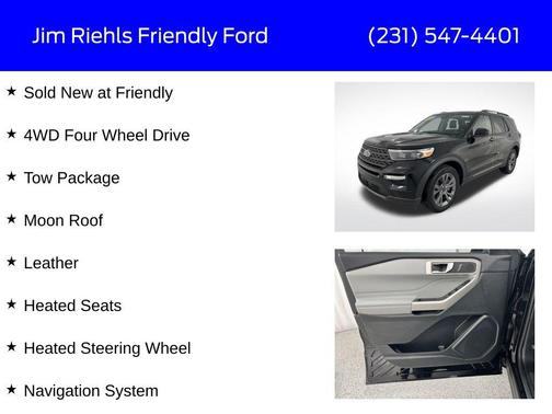 Agate Black Metallic 2024 Ford Explorer XLT