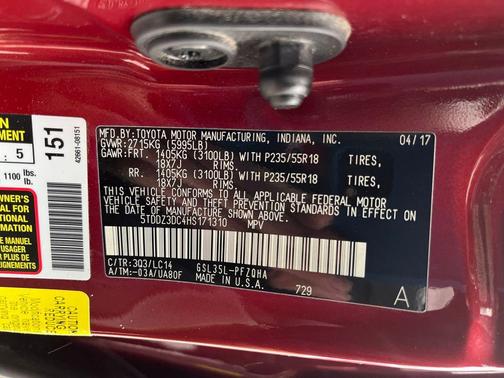 2017 Toyota Sienna XLE