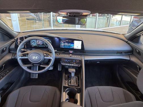 Serenity White 2025 Hyundai ELANTRA HEV SEL Sport