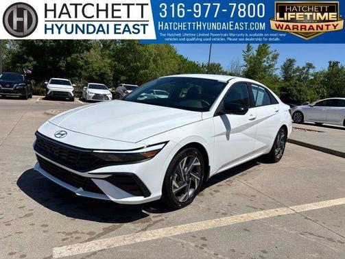 Serenity White 2025 Hyundai ELANTRA HEV SEL Sport