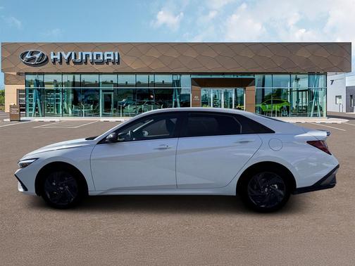Serenity White 2026 Hyundai ELANTRA HEV SEL Sport