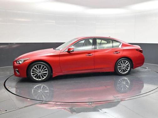 Dynamic Sunstone Red 2023 INFINITI Q50 LUXE