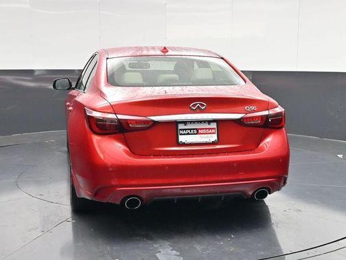 Dynamic Sunstone Red 2023 INFINITI Q50 LUXE