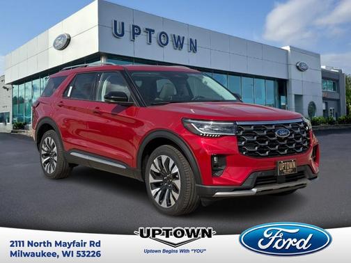 Rapid Red Metallic Tinted Clearcoat 2026 Ford Explorer Platinum