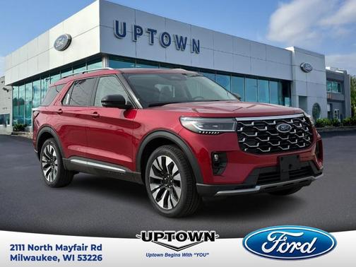 Rapid Red Metallic Tinted Clearcoat 2026 Ford Explorer Platinum