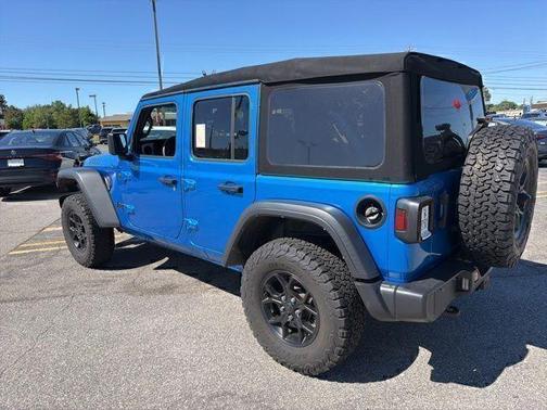 Hydro Blue Pearl 2024 Jeep Wrangler Sport