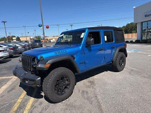 Hydro Blue Pearl 2024 Jeep Wrangler Sport