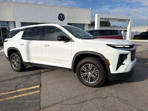 Summit White 2024 Chevrolet Traverse LS