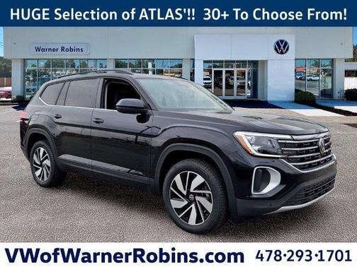 Deep Black Pearl Effect 2026 Volkswagen Atlas 2.0T SE W/TECHNOLOGY