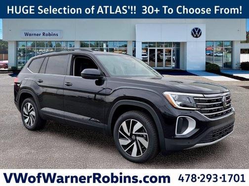 Deep Black Pearl Effect 2026 Volkswagen Atlas 2.0T SE W/TECHNOLOGY