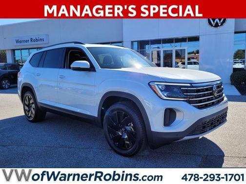 Opal White Pearl 2026 Volkswagen Atlas 2.0T SE W/TECHNOLOGY