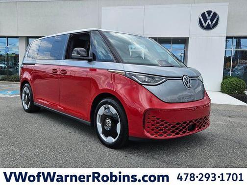 Cherry Red W/Metro Silver Upper 2025 Volkswagen ID. Buzz Pro S Plus