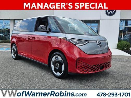 Cherry Red W/Metro Silver Upper 2025 Volkswagen ID. Buzz Pro S Plus