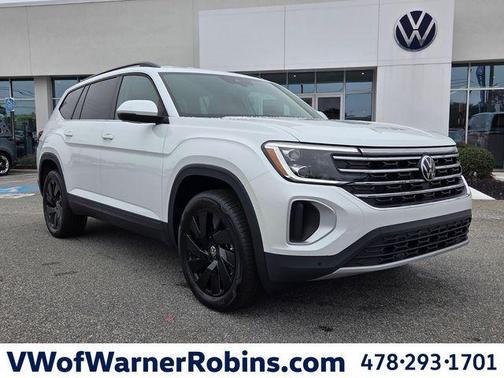 Opal White Pearl 2026 Volkswagen Atlas 2.0T SE W/TECHNOLOGY