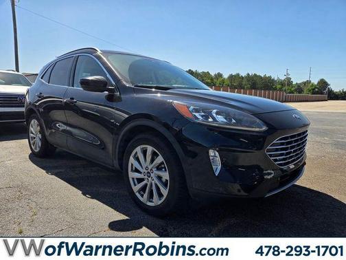 Agate Black 2021 Ford Escape Titanium Hybrid