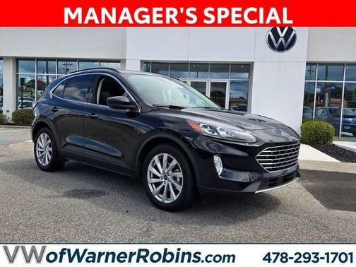 Agate Black 2021 Ford Escape Titanium Hybrid