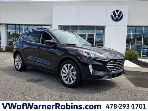 Agate Black 2021 Ford Escape Titanium Hybrid