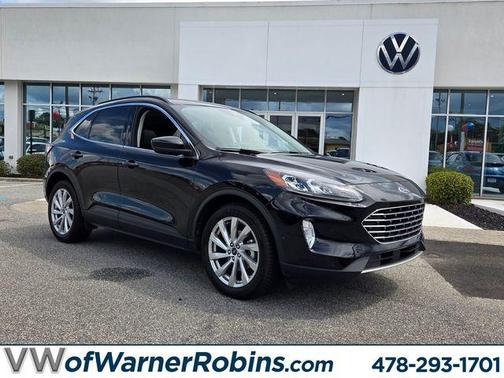 Agate Black 2021 Ford Escape Titanium Hybrid