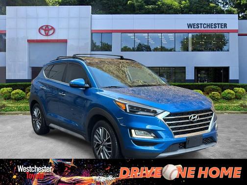 Aqua Blue 2021 Hyundai TUCSON Ultimate