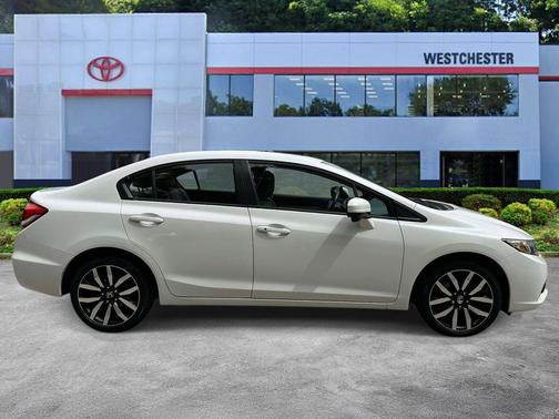 White Orchid Pearl 2014 Honda Civic EX-L