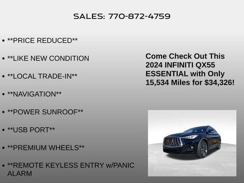 2024 INFINITI QX55 ESSENTIAL