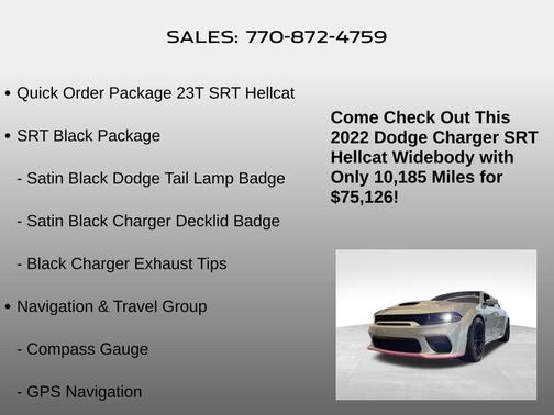 2022 Dodge Charger SRT Hellcat