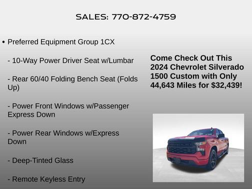 2024 Chevrolet Silverado 1500 Custom